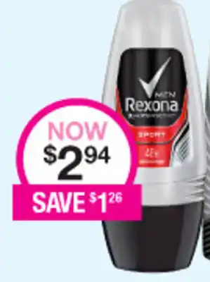 Priceline Rexona Roll-on offer