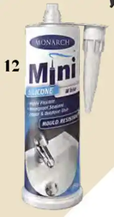 Bunnings Monarch Mini Silicone in White 150g offer