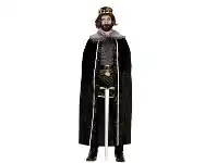 The Party People Shop Cape - Medieval, Faux Fur Trim Black offer