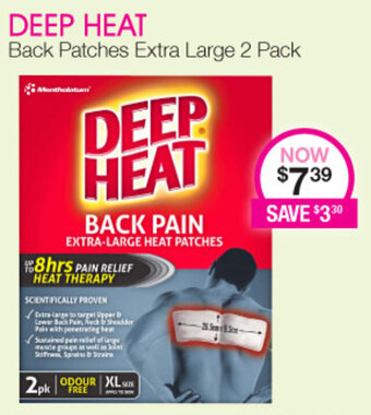 Priceline Deep Heat Back Pain offer