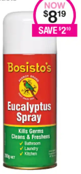 Priceline Bosisto's Eucalyptus Spray offer