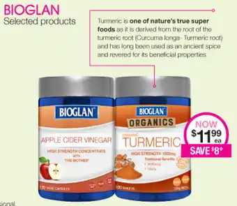 Priceline Bioglan Apple Cider Vinegar or Turmeric offer