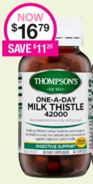 Thompson's One-A-Day Milk Thistle 42000