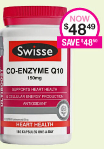 Priceline Swisse Co-enzyme Q10 offer