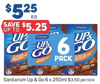 Foodland Sanitarium Up & Go 6 x 250ml offer
