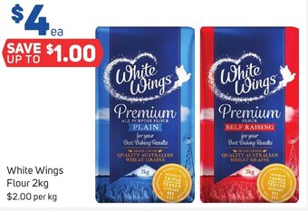 Foodland White Wings Flour 2kg offer