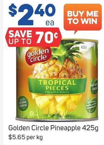 Foodland Golden Circle Pineapple 425g offer