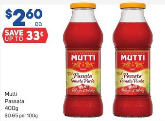 Foodland Mutti Passata 400g offer