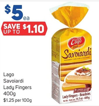 Foodland Lago Savoiardi Lady Fingers 400g offer