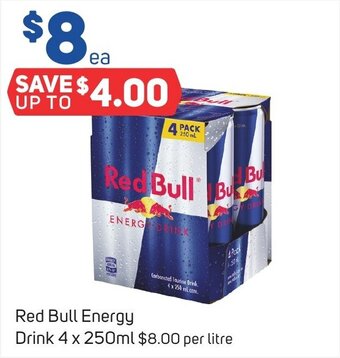 Foodland Red Bull Energy Drink 4 x 250ml offer