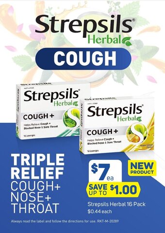 Foodland Strepsils Herbal 16 Pack offer