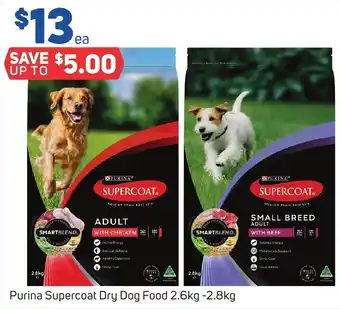 Foodland Purina Supercoat Dry Dog Food 2.6kg -2.8kg offer