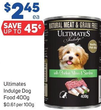 Foodland Ultimates Indulge Dog Food 400g offer