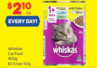 Foodland Whiskas Cat Food 400g offer