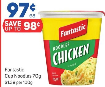 Foodland Fantastic Cup Noodles 70g offer