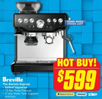 The Good Guys Breville The Barista Express - Salted Liquorice offer