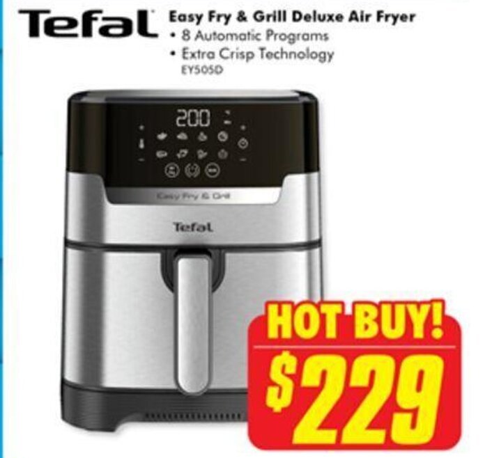 Tefal Easy Fry & Grill Deluxe Air Fryer offer at The Good Guys