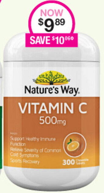 Priceline Nature's Way Vitamin C 500mg offer