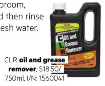 Bunnings CLR Oil and Grease Remover 750ml offer