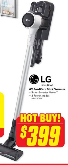 The Good Guys A9 CordZero Stick Vacuum offer