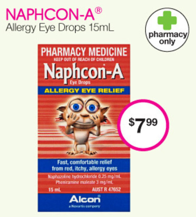 NaphconA Allergy Eye Drops 15ml offer at Priceline
