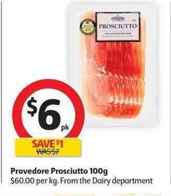 Coles Provedore Prosciutto 100g offer