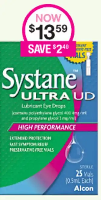 Priceline Systane Ultra UD offer