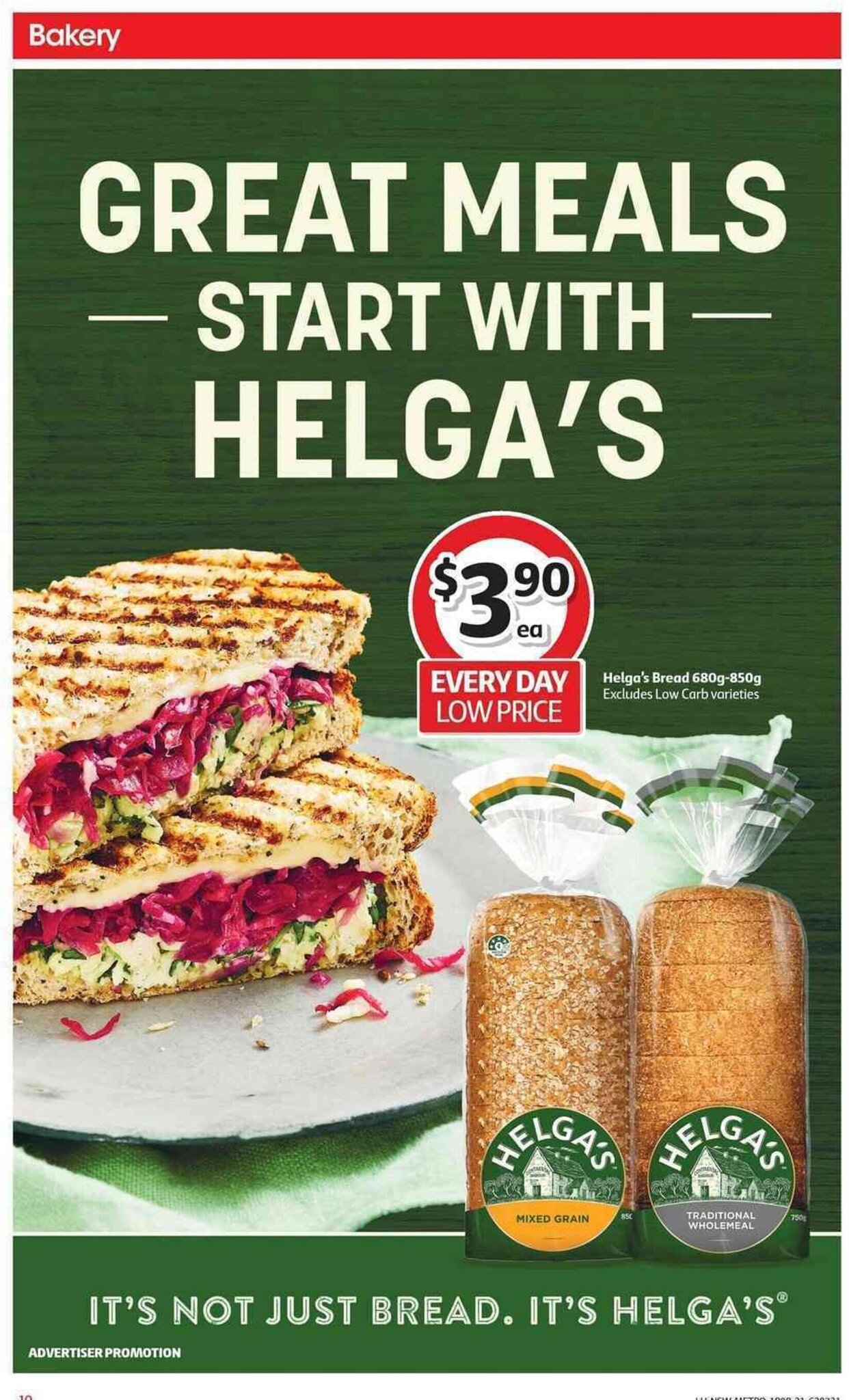Helga's Bread 680g850g offer at Coles