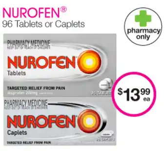 Priceline Nurofen Tablets/Caplets offer