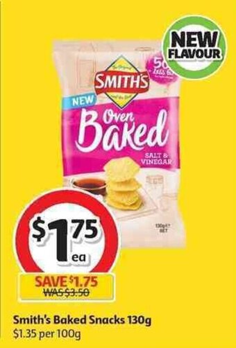Coles Smith's Baked Snacks 130g offer