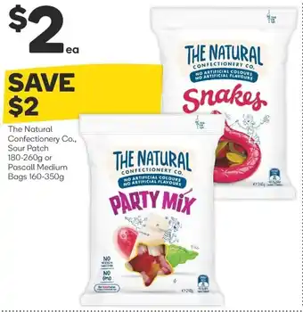 Woolworths The Natural Confectionary C., Sour Patch 180-260g or Pascall Medium Bags 160-350g offer