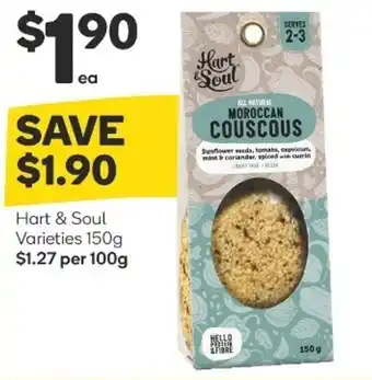 Woolworths Hart & Soul Varieties 150g offer