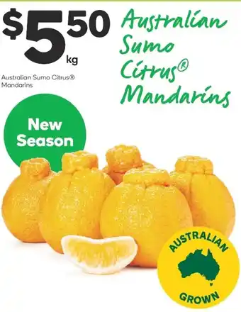 Woolworths Australian Sumo Citrus Mandarins offer