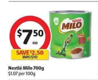 Coles Nestle Milo 700g offer