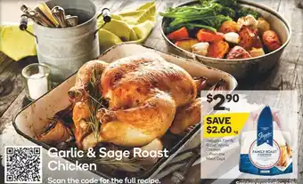 Woolworths Streggles Family Roast Whole Chicken offer