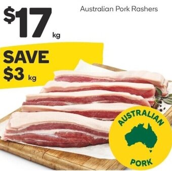 Woolworths Australian Pork Rashers offer