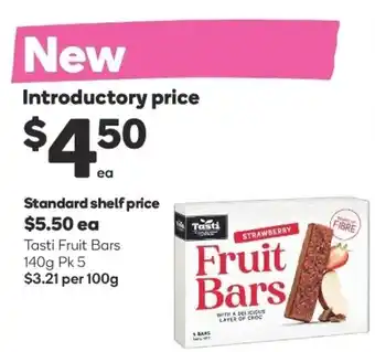 Woolworths Tasti Fruit Bars 140g Pk 5 offer