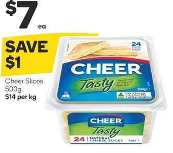 Woolworths Cheer Slices 500g offer