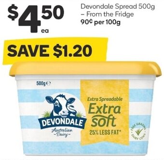 Woolworths Devondale Spread 500g offer
