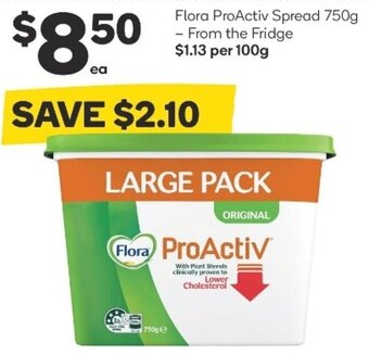 Woolworths Flora ProActiv Spread 750g offer