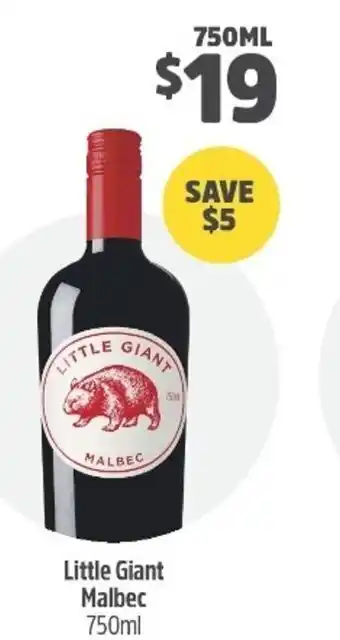 Woolworths Little Giant Malbec 750ml offer