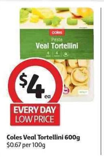 Coles Veal Tortellini 600g