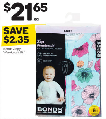 Woolworths Bonds Zippy Wondersuit Pk 1 offer