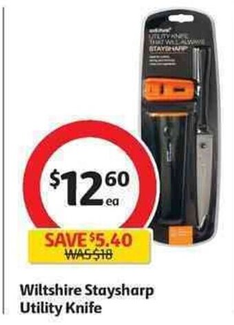 Coles Wiltshire Staysharp Utility Knife offer