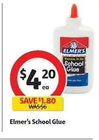 Coles Elmer's School Glue offer