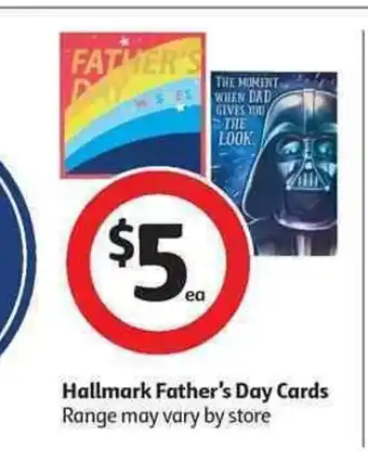 Coles Hallmark Father's Day Cards offer