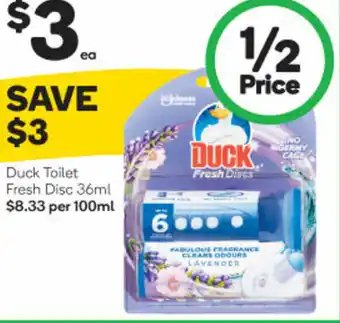 Woolworths Duck Toilet Fresh Disc 36ml offer
