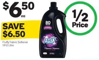 Woolworths Fluffy Fabric Softener 1.9-2L offer