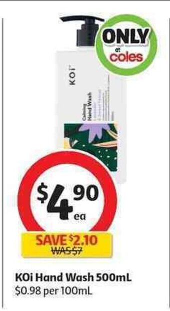 Coles Koi Hand Wash 500mL offer