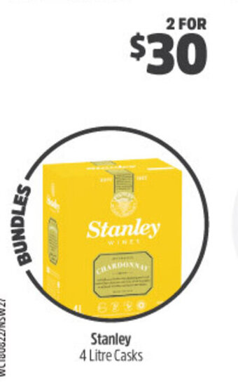 Woolworths Stanley 4 Litre Casks offer